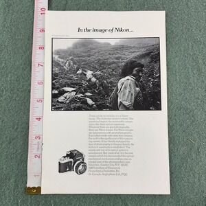 1974 Nikon F Nikon Camera Vintage print Ad - Mountain Horse - 10x7